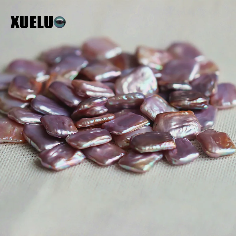 XUELUO 15 20 мм Природные искусственные Квадратные бусины из пресноводного жемчуга