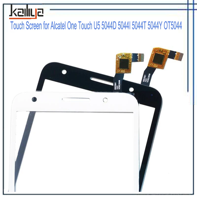 Touch Screen Digitizer Glass Lens For Alcatel One U5 5044D 5044I 5044T 5044Y OT5044 Panel Replacement Black White | Мобильные