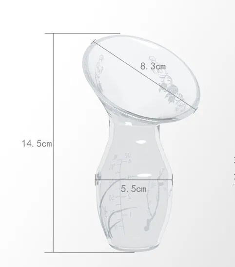 Молокоотсосы ручная силиконовая бутылочка для молока молокоотсос легко переносить молокоотсос аксессуары шаблон бутылочка для кормления грудью