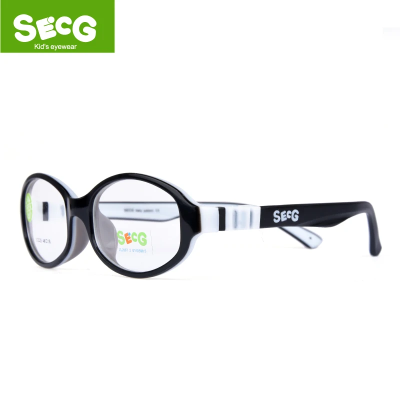 SECG Симпатичные Твердые съемные оптические детские очки в оправе силиконовые гибкие мягкие прозрачные детские очки - Цвет оправы: C72