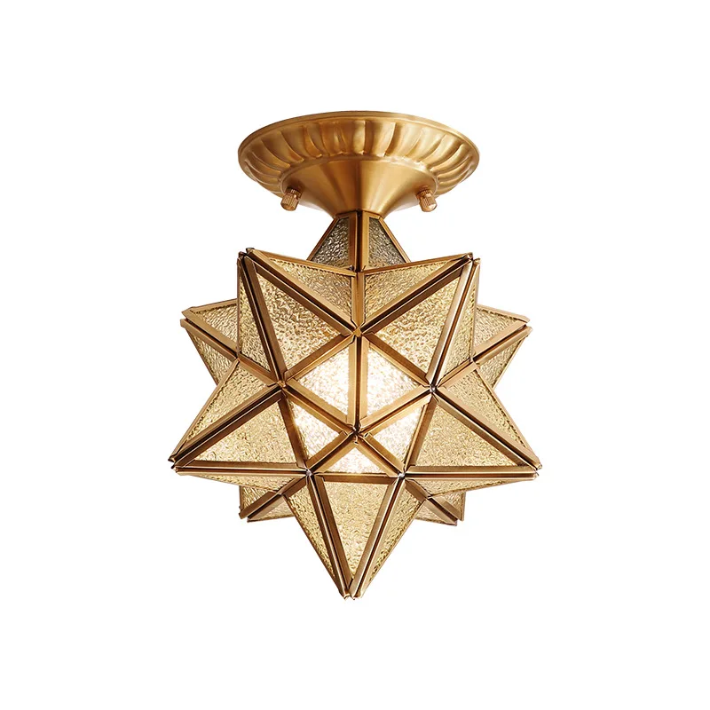 

LED Ceiling Light for Living Room Bedroom Modern Golden Star Indoor Lighting Fixture Iron Creative Design Home Decoration Lamp