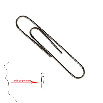 

Toys Magic Prop Metal Illusion Self Bending Mentalism Paper Clip Trick Nitinol Memory Change Wire