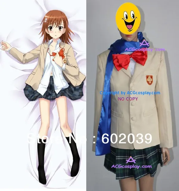 Toaru Kagaku No Railgun Misaka Mikoto Cosplay Costume In Anime Costumes 