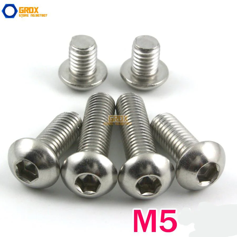 M5 винт с головкой и кнопкой 316 нержавеющая сталь морской класс|marine steel|m5 cap screwhead screw