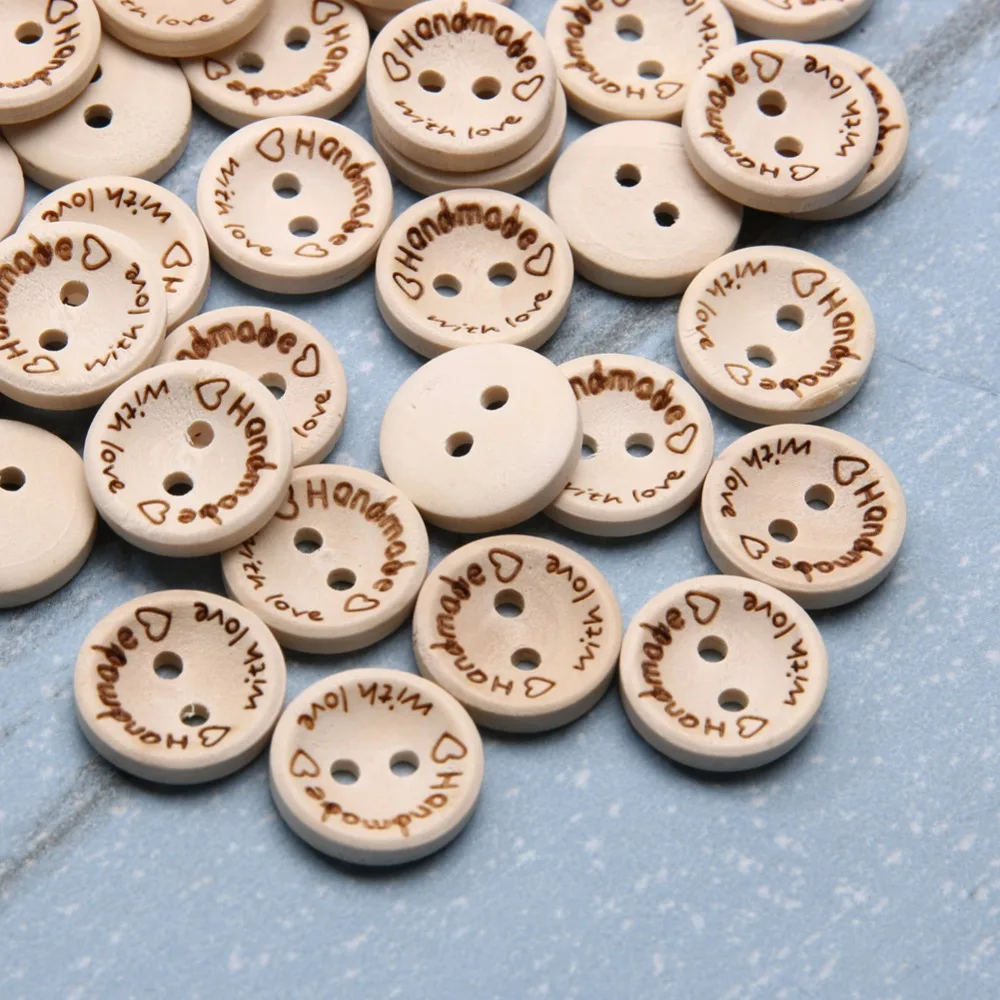 100Pcs-Bag-15mm-20mm-25mm-2-Holes-Wooden-Buttons-Handmade-Letter-Love-Scrapbooking-For-Wedding-Decoration(5)