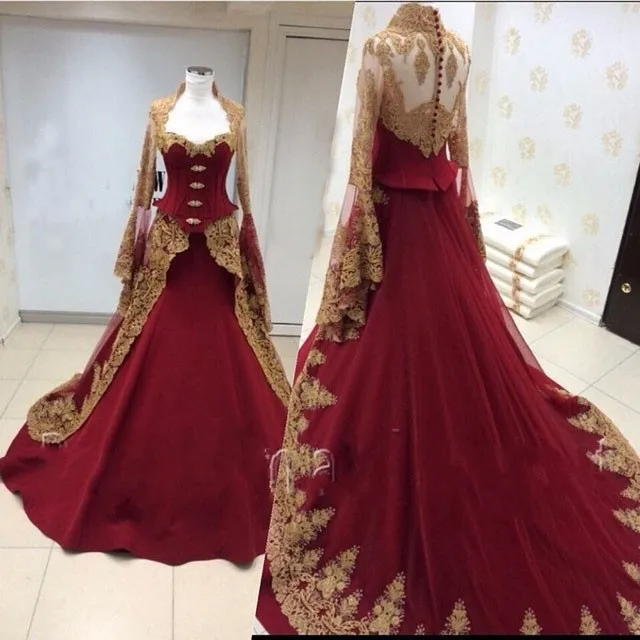 bridesmaid dresses maroon and gold