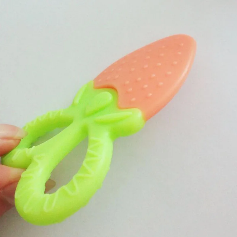 NEW Baby Teether Silicone Fruit Shape Baby Toys New Baby Dental Care Toothbrush 