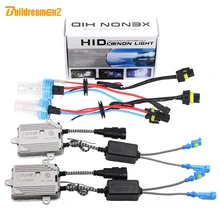 Buildreamen2 H1 H3 H7 H8 H9 H11 9005 9006 881 880 55 Вт AC HID Xenon комплект лампы балласт 6000K белый автомобильный светильник головной светильник Противотуманные фары Дневные ходовые огни