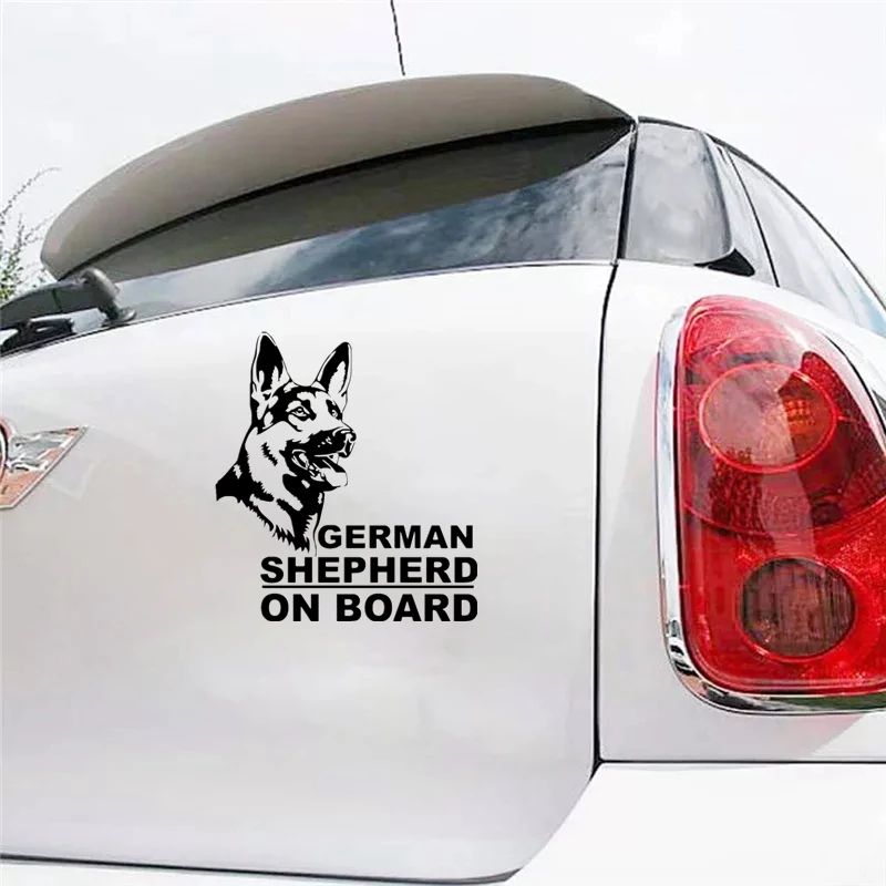 CS 825#16 6*15см наклейки на авто German Shepherd Немецкая овчарка водонепроницаемые машину