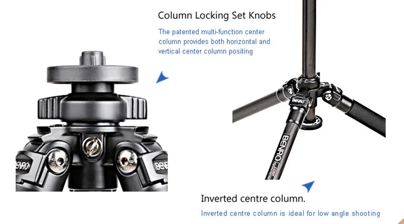 BENRO C3580T углеродного волокна ножка штатива универсальной Поддержка перенесного штатива для цифровой зеркальной камеры Canon Nikon sony мини Камера 4 секции, максимальная нагрузка 18кг
