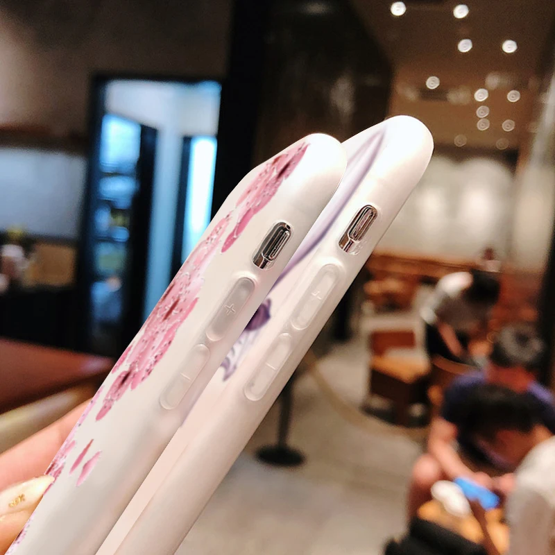 Рельефный 3D чехол из ТПУ для Huawei P30 P20 P8 P9 P10 Lite Mini Mate 20 10 2017 Pro с цветком Nova 3i 2i 3 3E 4