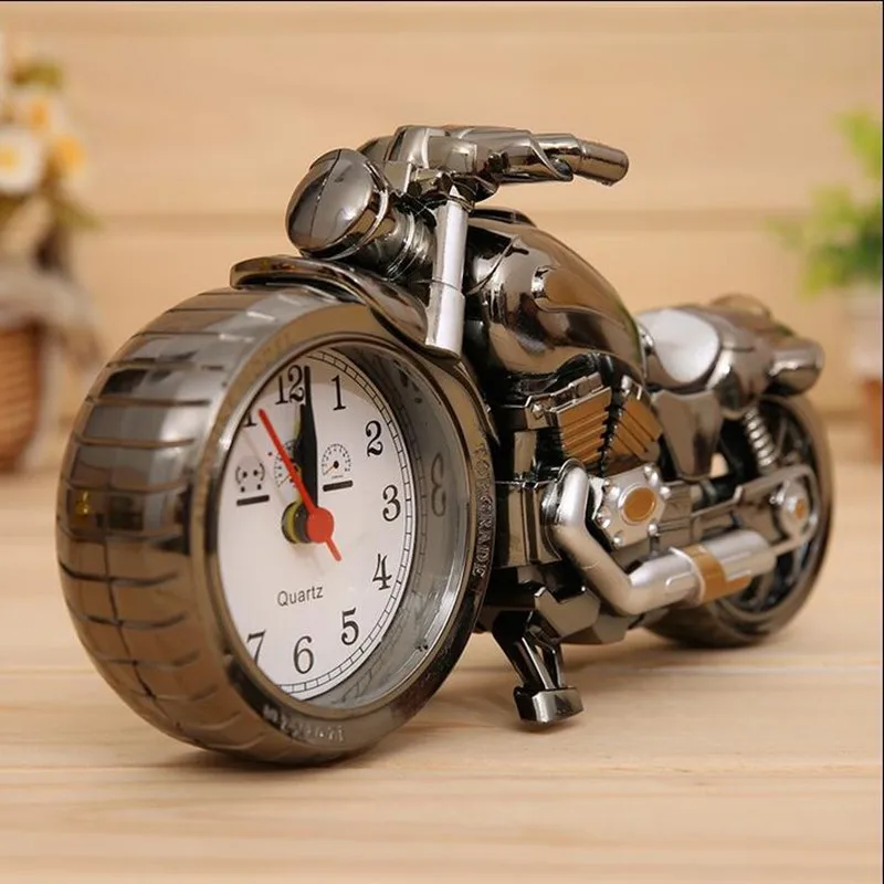 Antique Style Motorcycle Desk Clock Personality Home Decorative