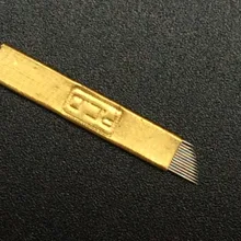 50 шт./лот eyebrowтатуаж лезвие PCD 12PIN микролезвия Иглы Постоянный макияж ручная Татуировка бровей 3D бровей вышивка