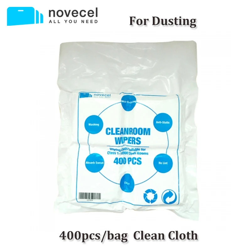 400pcs/lot LCD Screen Cleaning Cloth Dust free film Wiping Clean Cloth
