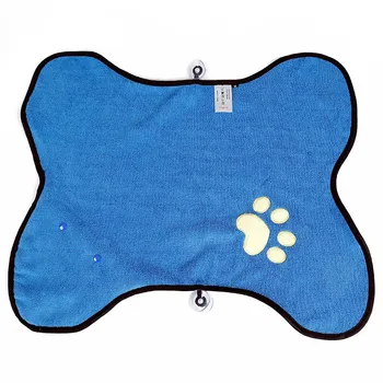 

Warm Dog Bathrobe Clothes Microfiber Pet Bath Towel Quick Drying Towel Absorbent Embroidery Paw Cat Hood Grooming Pet Product
