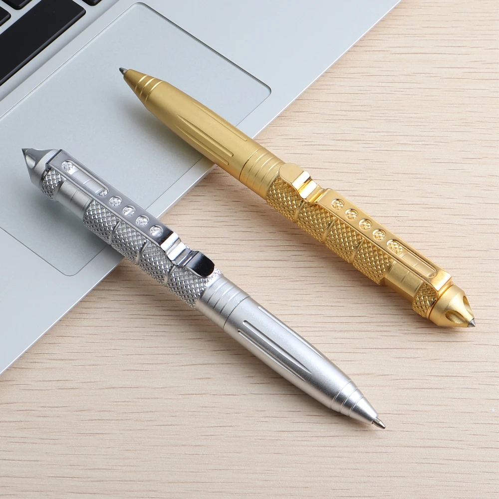 Многофункциональная ручка для защиты, персональная тактическая ручка, инструмент для самозащиты, многоцелевой авиационный алюминиевый Противоскользящий портативный