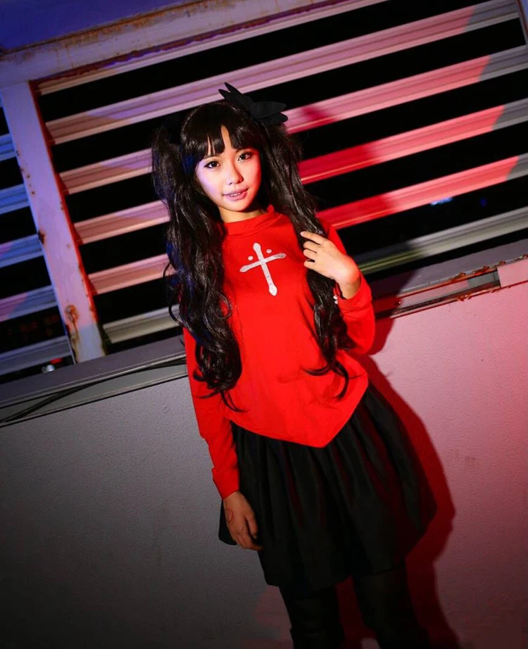 Rin tohsaka Косплей Костюм женский для праздника Хэллоуин костюм Fate/Stay Night Rin Tohsaka Униформа платье Cos аниме топы юбки набор париков