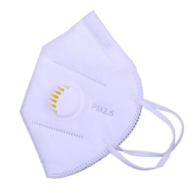 

Non-Woven Disposable Anti-Smog PM2.5 Dustpoorf Half Face Mask Multi Layer Folding Filter With Breath Valve Earloop 3D Respirator