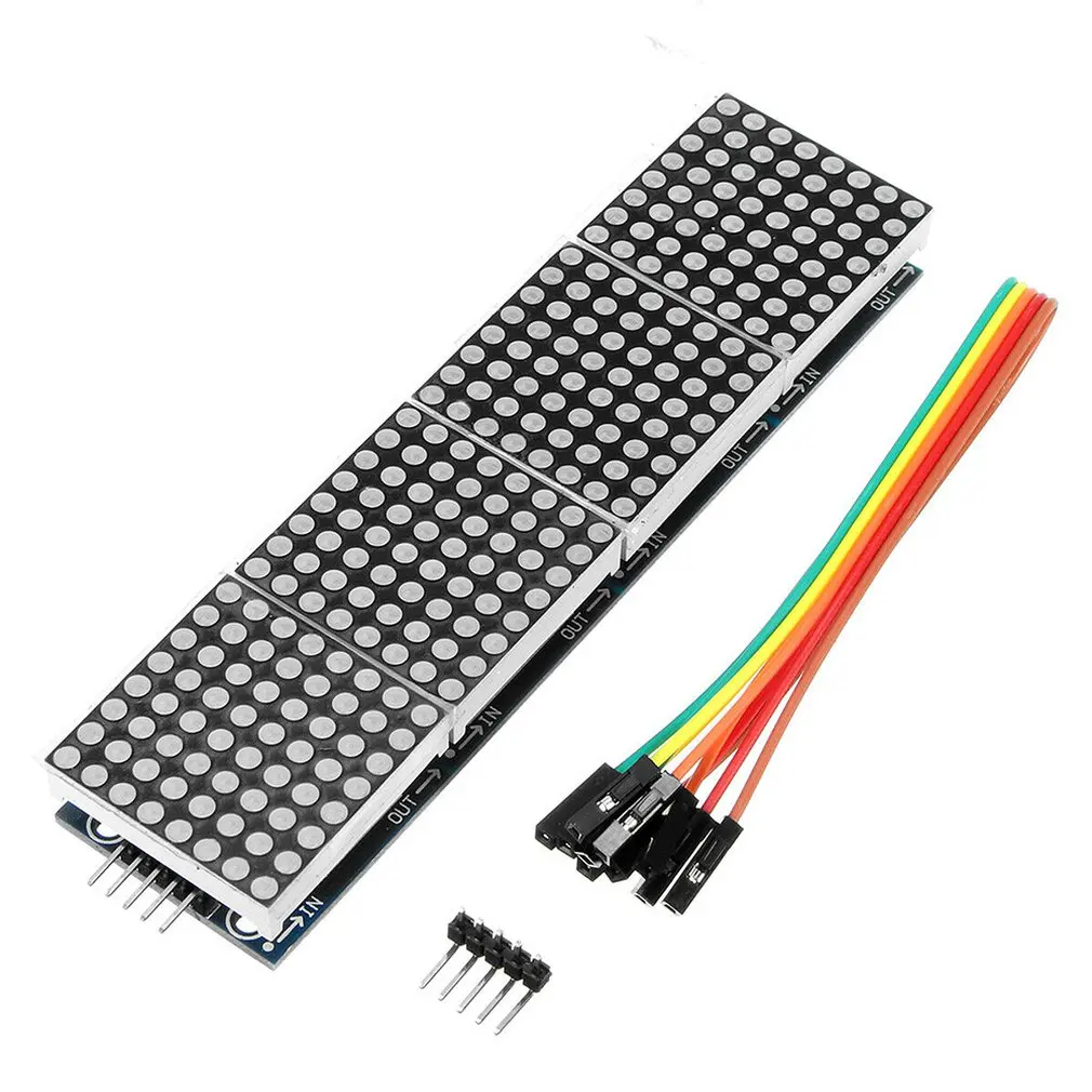 Модуль управления матрицей Max7219 модуль Mcu 4 в одном дисплее отправка линии 5P макс.