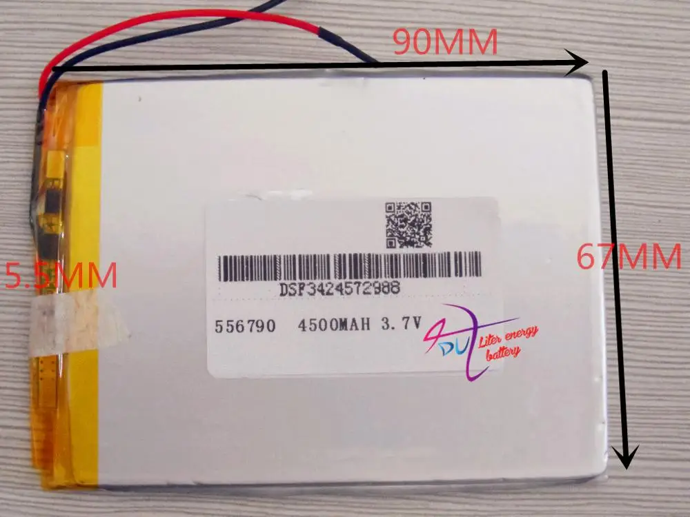 tablet battery 3.7V 556790 Universal 4500MAH 7 inch Tablet PC VX610W