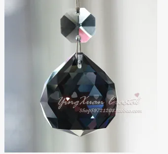

K9 Lighting Accessories crystal pendants for chandeliers Crystal ball lighting crystal black bead curtain 30MM