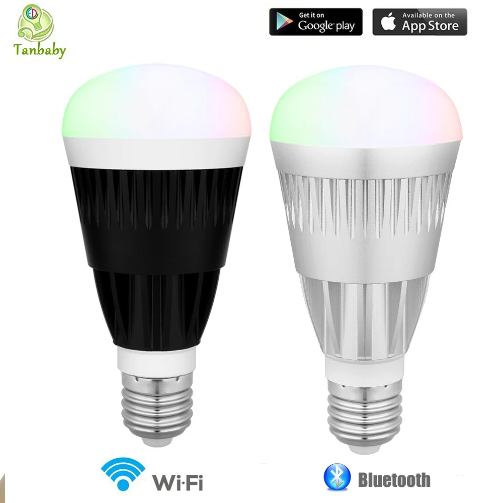

Tanbaby 10W Smart Led bulb Wifi Bluetooth Wireless remote control led light lamp RGB White Dimmmable bulbs E27 for IOS Android