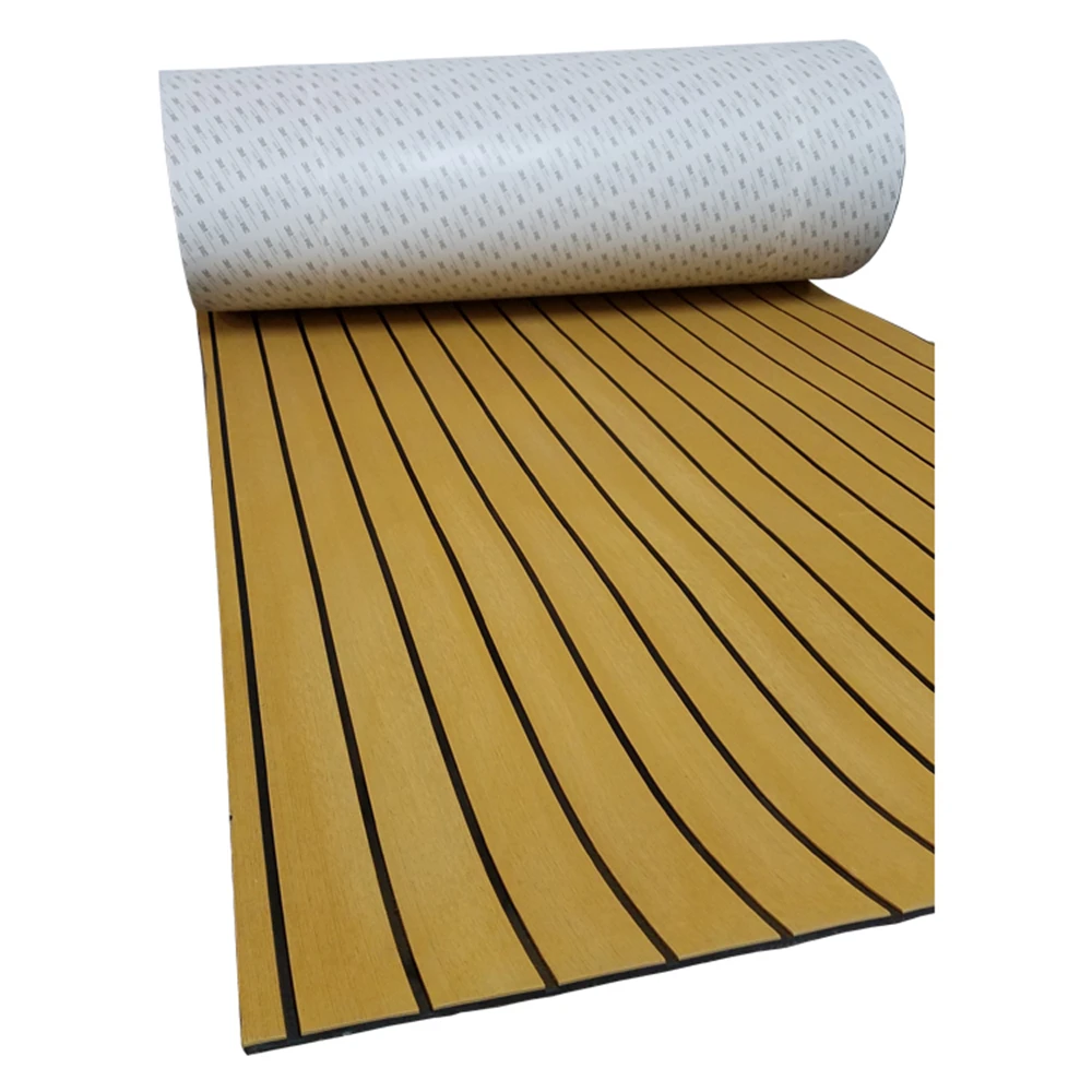 MELORS 90 x 23inch EVA Synthetic Teak Boat RV Flooring Non Slip