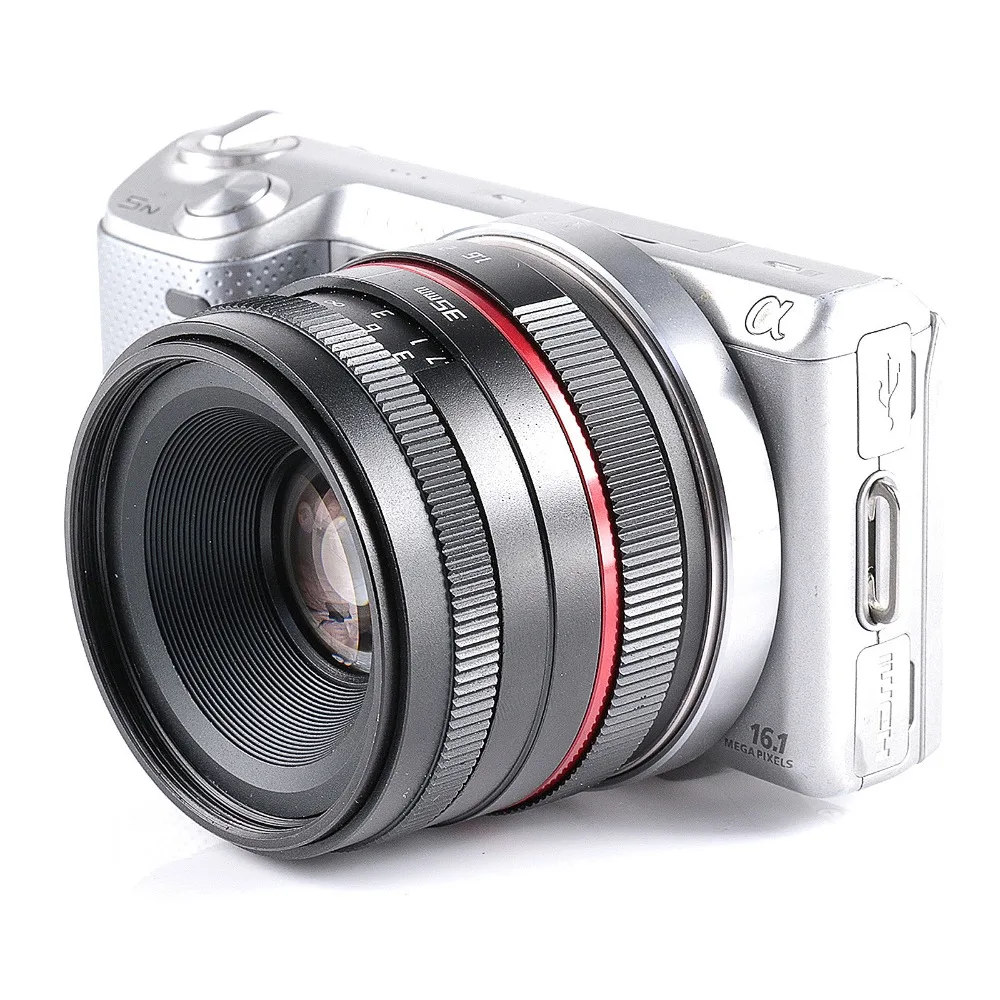 35 мм f/1,6 ручной объектив с фиксированным фокусом APS-C F1.6 DSLR объектив камеры для sony E крепление для Canon NIKON sony PENTAX lumix samsung