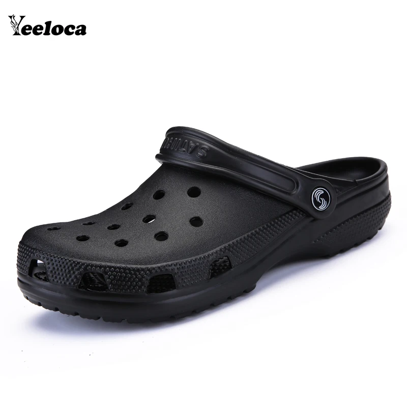 

Summer Men Fashion Flats Hollow Out Hole Beach Breathable Sandals light Casual Beach Shoes Soft EVA Injection Comfort Big Size