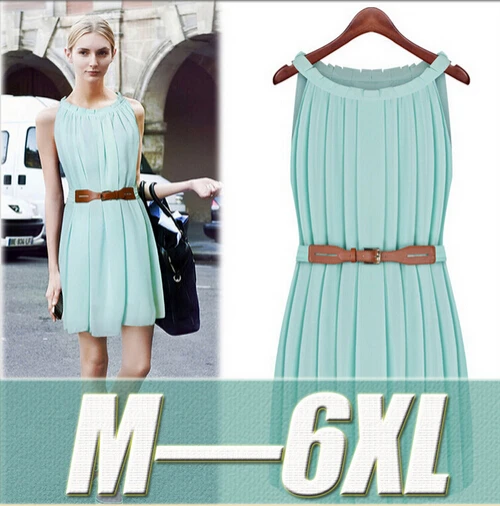 

M-6XL Plus Size Women Pleated Vestidos Dresses Big Large Size Sexy Lady Sleeveless Summer Dress 5XL 4XL Female Yellow Clothing