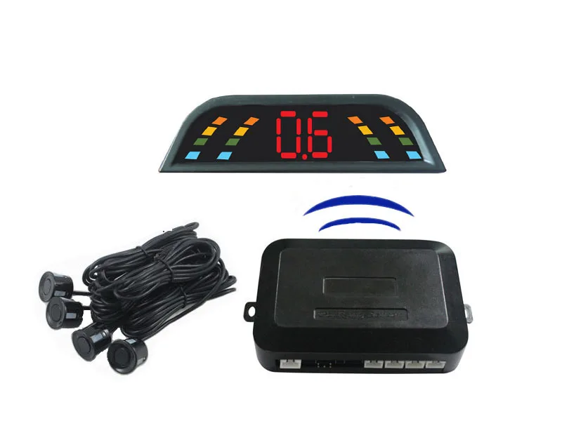 

wireless car LED parking sensor system car Reversing Radar 6 color Sensors for choose
