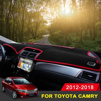 

For Toyota Camry 2012 2013 2014 2015 2016 2017 2018 LHD Car Dashboard Covers Mat Platform Desk Pad Carpets Interior Accessories