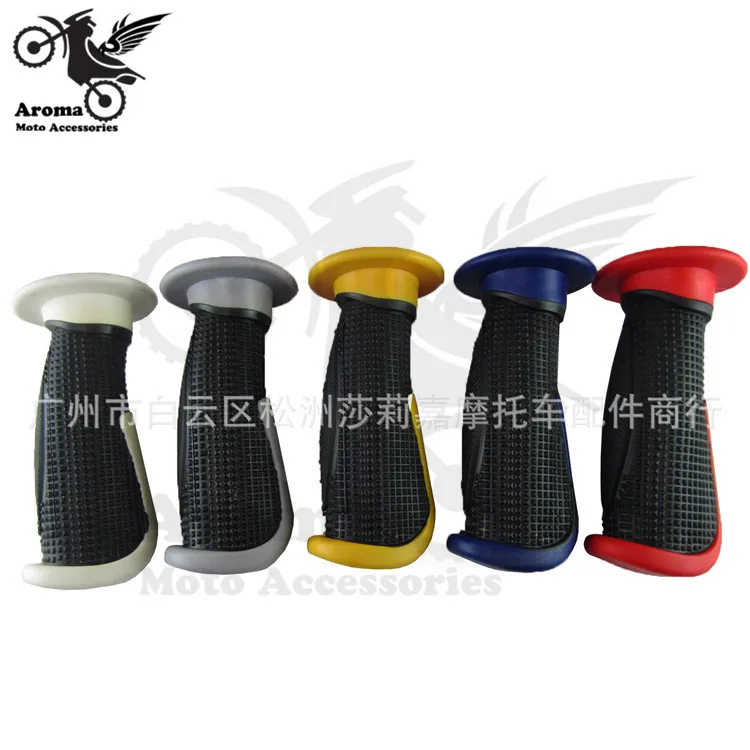 

5 color available red yellow scooter handle bar motorbike handle grips rubber motorcycler handlebar dirt pit bike grip motocross