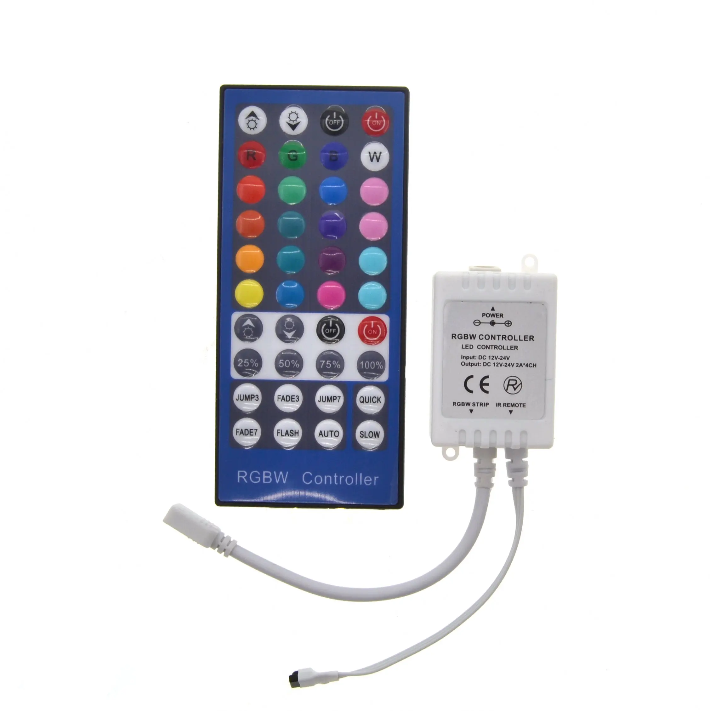 DC12V 24 V 2A 4 канальный 40Key RGBW Led контроллер Диммер 5pin пульт дистанционного управления