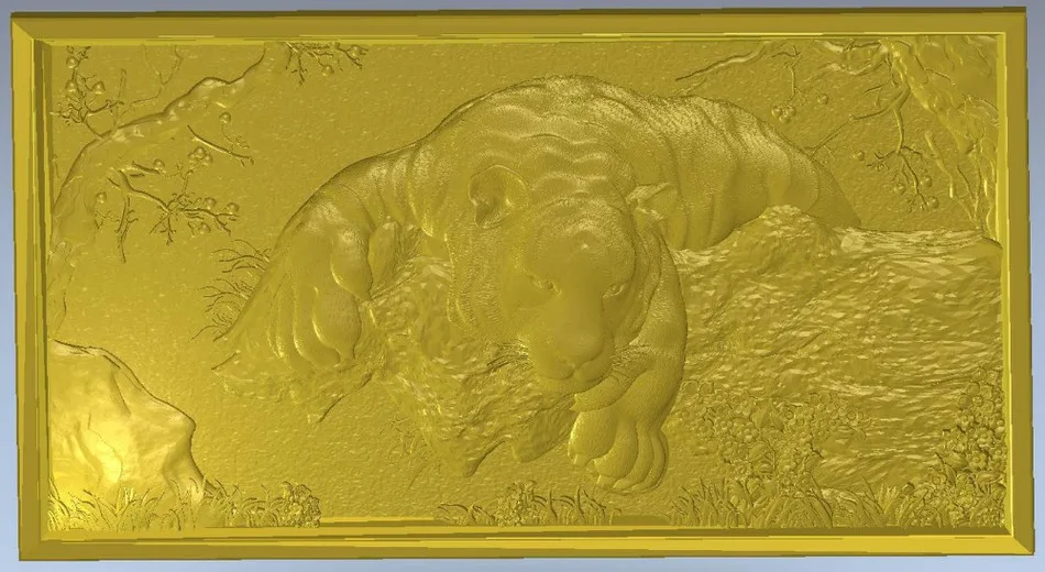 3D stl модель для станка с ЧПУ Panno_tiger | Инструменты