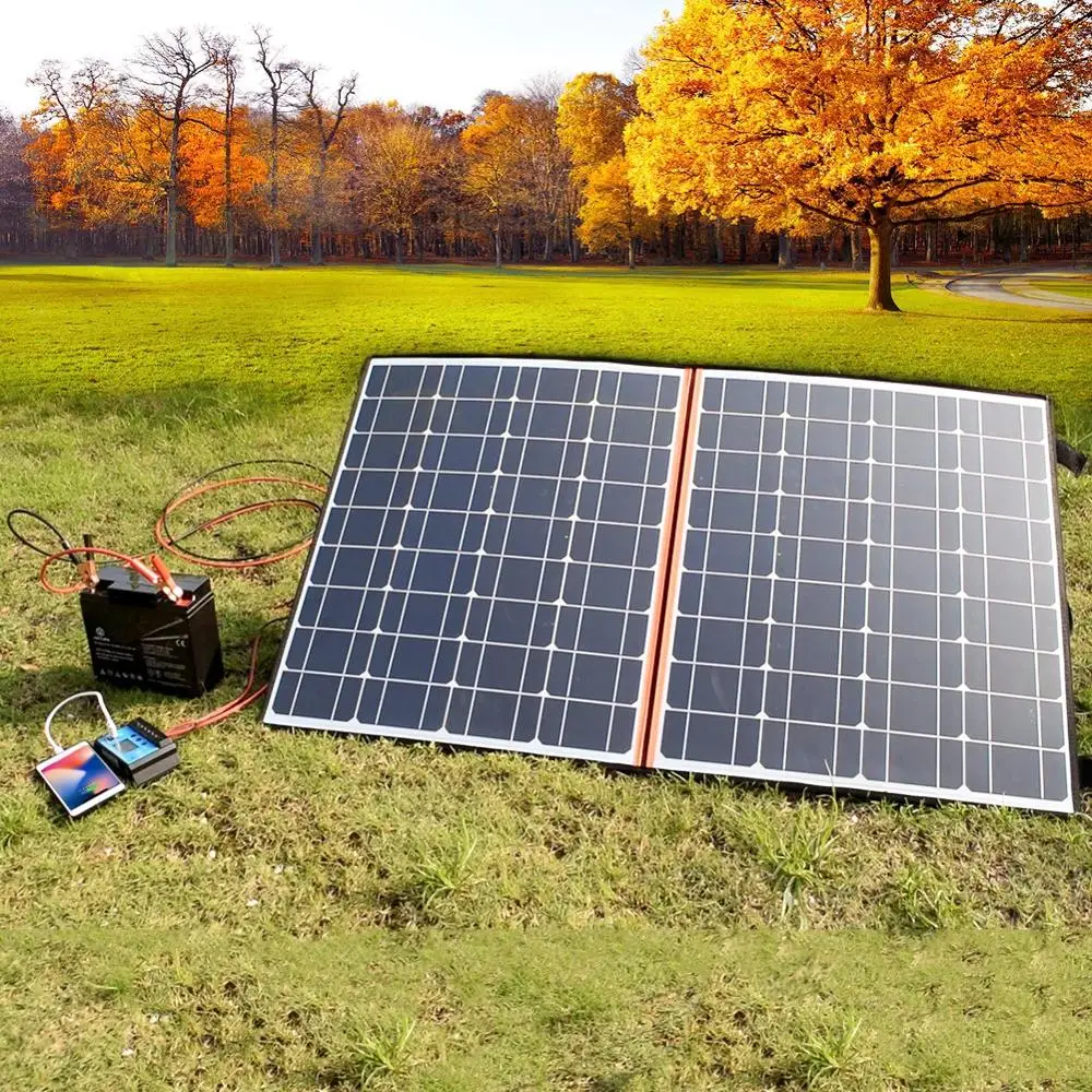 xinpuguang 120W 18V Складная панель солнечной энергии Гибкий комплект 100 Вт портативного