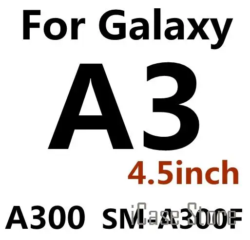 0.3mm 9H Explosion-proof Premium Tempered Glass For Samsung Galaxy S7 S3 S4 S5 S6 i9082 G530 G360 J1 Screen Protector Film Case - Цвет: A3 Not 2016