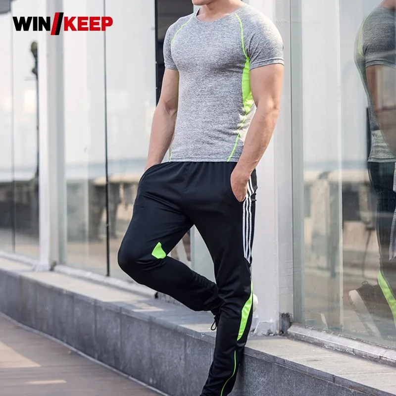 Men Summer Running Fitness Sportswear Suit Training Jogging Sweatshirt