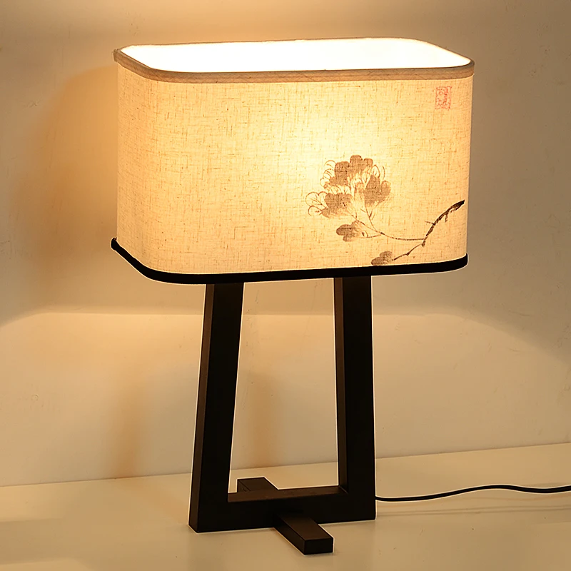 

Modern Bedside Bedroom Wooden Table Lamp Light AC 110V/220V European-style Creative Personality DIY Table Light For Living Room