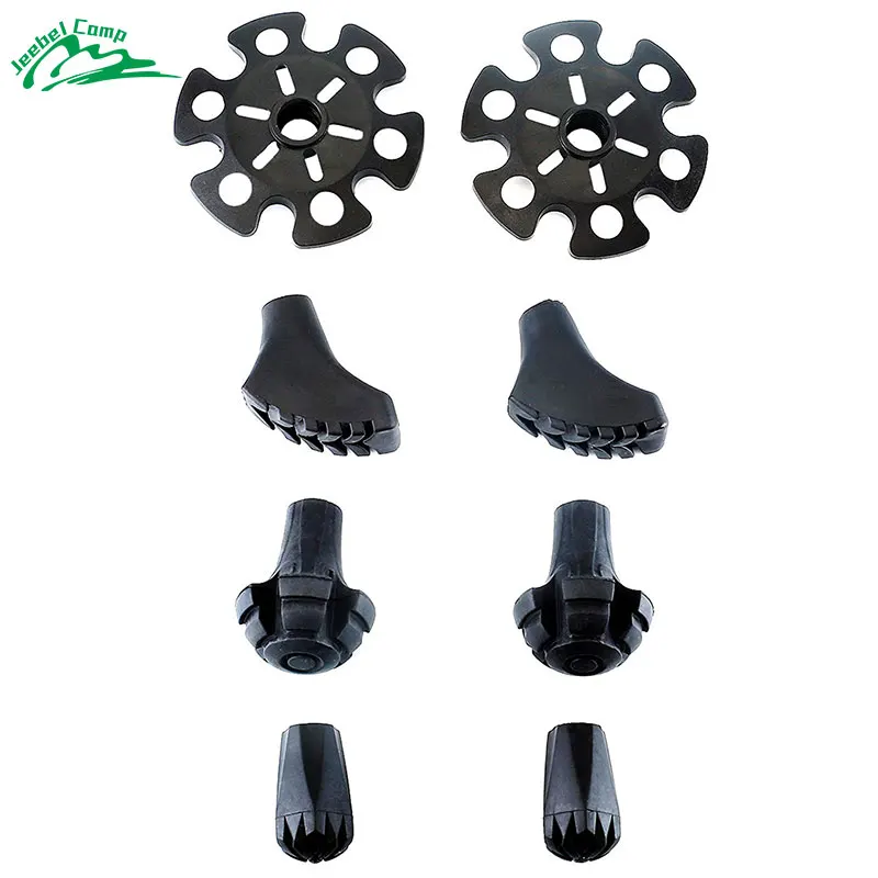 Reemplazo de goma consejos Set para Trekking polos-4 pares estilo de pesados Durable pies senderismo bastones de marcha palos nórdicos bastones Reemplazo de goma consejos Set para Trekking polos-4 pares estilo de pesados Durable pies senderismo bastones de marcha palos nórdicos bastones
