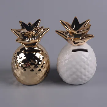 

Creative ceramics pineapple piggy bank plating Piggy bank Giving children gifts