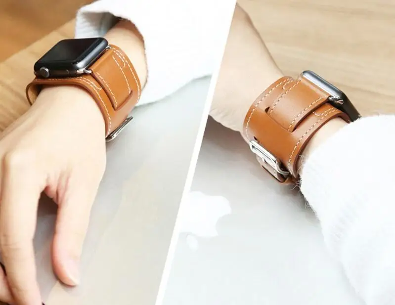 Модный браслет для Apple Watch band кожаный ремешок 42 мм 38 мм 40 мм 44 мм для iWatch ремешок серии 4 3 2 1 серия 5