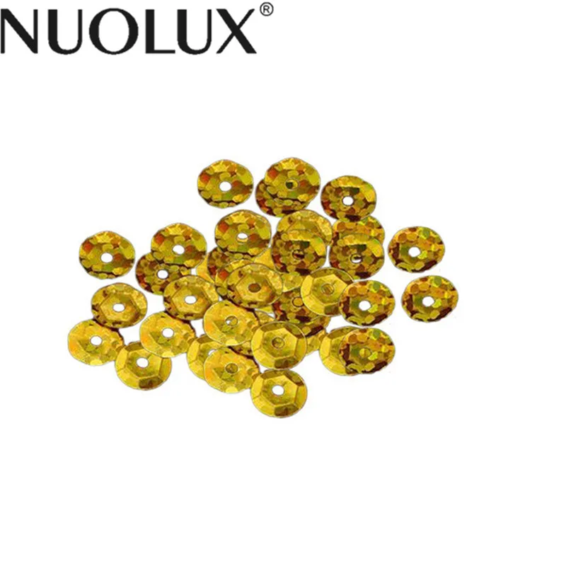 

1000pcs 6mm DIY Round Sequins Paillettes Sewing Wedding Craft Clothes Shoes Bag Sparkling Accessory