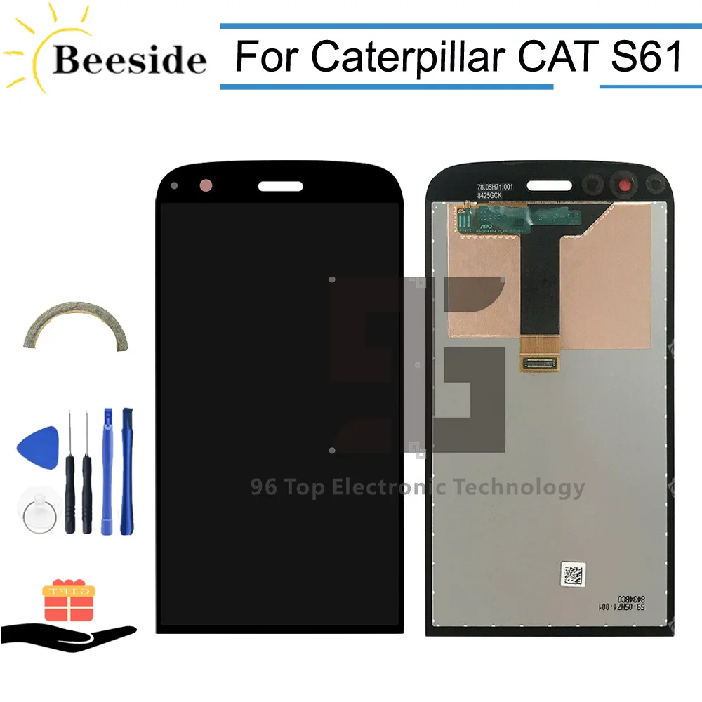 

AA+ Quality LCD 5.2'' For Caterpillar CAT S61 CD Display Touch Screen Digitizer Assembly Replace With Tools