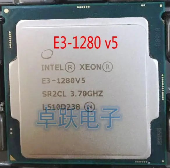 Original Intel Xeon E3-1280V5 CPU 3.70GHz 8M 80W LGA1151 E3-1280 V5 Quad-core E3 1280 V5 processor E3 1280V5 Free shipping cpu for sale