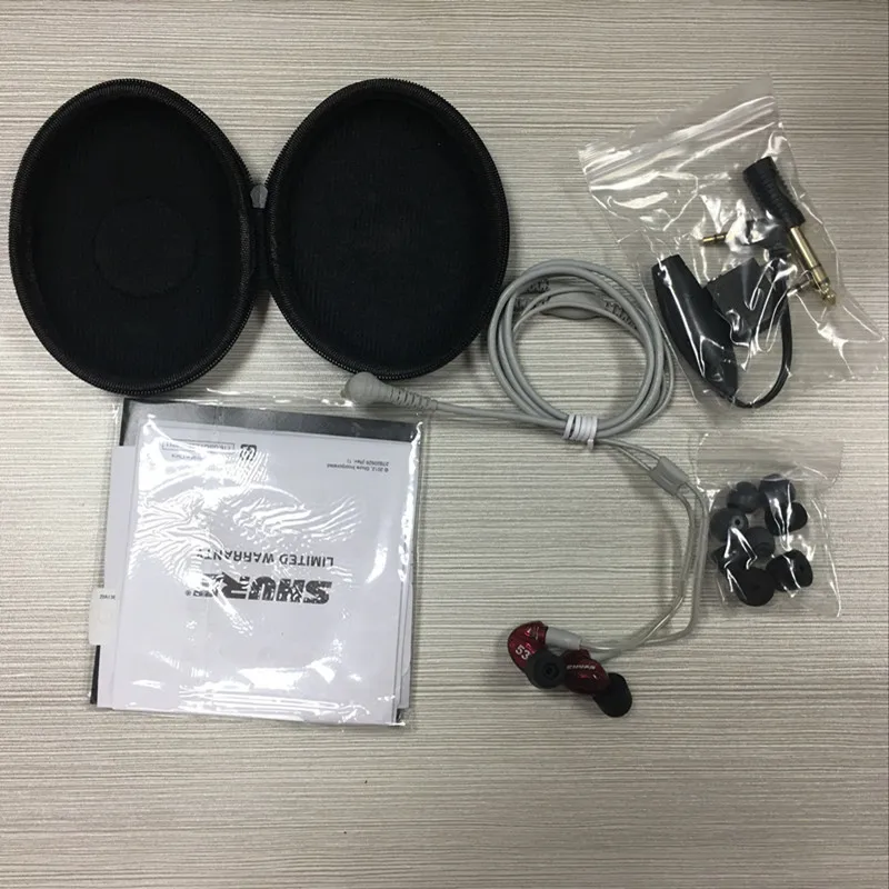 Съемные наушники SE535 2 цвета Hi Fi стереонаушники SE 535 вкладыши в розничной коробке VS