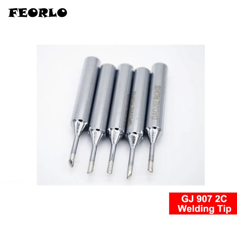 Welding Wires FEORLO GJ-B Lead-free solder tip Universal FOR MT-3927 MT-3917 905E 907 MT-3918 Tips welding stings sugar scoop welding hood Welding & Soldering Supplies