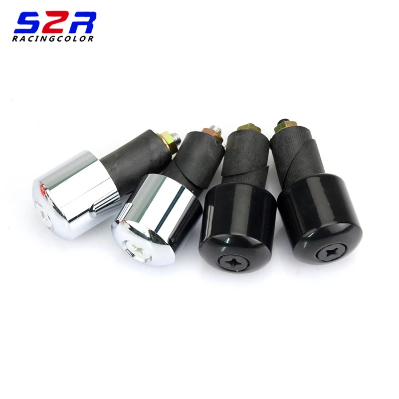 Pair 22mm 7//8inch Motorcycle Bike Handlebar Hand Grips Bar End Unverisal Black