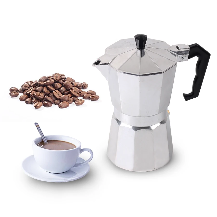 Homeleader Кофеварка итальянский топ Мока эспрессо Cafeteira Expresso Percolator 3cup/6cup/9cup/12cup Кофеварка для приготовления кофе на плите - изображение