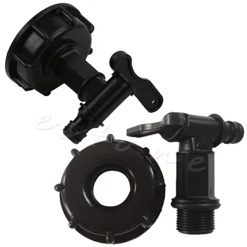 

1000L IBC To (15mm) 1/2" Water Tank Hose Yard Adapter Fittings With Switch